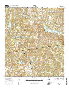 LaRue Texas Current topographic map, 1:24000 scale, 7.5 X 7.5 Minute, Year 2016