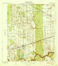 La Feria Texas Historical topographic map, 1:31680 scale, 7.5 X 7.5 Minute, Year 1936