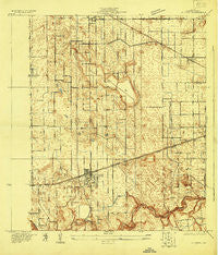La Feria Texas Historical topographic map, 1:24000 scale, 7.5 X 7.5 Minute, Year 1929