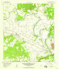 La Grange West Texas Historical topographic map, 1:24000 scale, 7.5 X 7.5 Minute, Year 1958