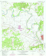 La Grange West Texas Historical topographic map, 1:24000 scale, 7.5 X 7.5 Minute, Year 1958