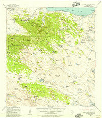 La Parra Ranch Texas Historical topographic map, 1:62500 scale, 15 X 15 Minute, Year 1955