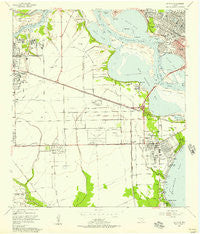 La Porte Texas Historical topographic map, 1:24000 scale, 7.5 X 7.5 Minute, Year 1955