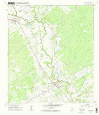 La Vernia Texas Historical topographic map, 1:24000 scale, 7.5 X 7.5 Minute, Year 1962