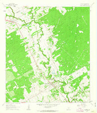 La Vernia Texas Historical topographic map, 1:24000 scale, 7.5 X 7.5 Minute, Year 1962