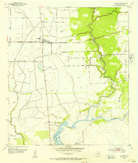 La Ward Texas Historical topographic map, 1:24000 scale, 7.5 X 7.5 Minute, Year 1952
