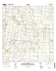 La Blanca Texas Current topographic map, 1:24000 scale, 7.5 X 7.5 Minute, Year 2016