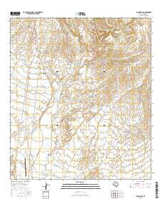 La Boquilla Texas Current topographic map, 1:24000 scale, 7.5 X 7.5 Minute, Year 2016