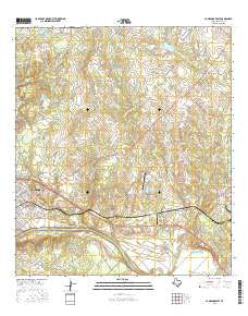 La Grange East Texas Current topographic map, 1:24000 scale, 7.5 X 7.5 Minute, Year 2016