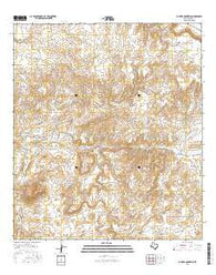 La Mota Mountain Texas Current topographic map, 1:24000 scale, 7.5 X 7.5 Minute, Year 2016