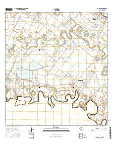 La Paloma Texas Current topographic map, 1:24000 scale, 7.5 X 7.5 Minute, Year 2016