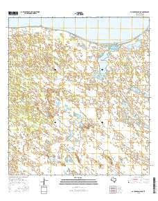 La Parra Ranch NE Texas Current topographic map, 1:24000 scale, 7.5 X 7.5 Minute, Year 2016