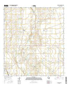 La Pryor NW Texas Current topographic map, 1:24000 scale, 7.5 X 7.5 Minute, Year 2016