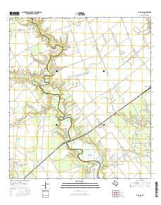 La Salle Texas Current topographic map, 1:24000 scale, 7.5 X 7.5 Minute, Year 2016
