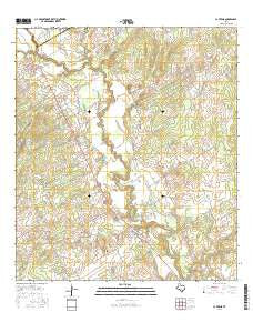 La Vernia Texas Current topographic map, 1:24000 scale, 7.5 X 7.5 Minute, Year 2016