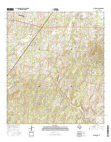 La Vernia SW Texas Current topographic map, 1:24000 scale, 7.5 X 7.5 Minute, Year 2016