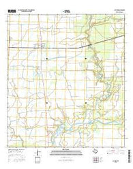 La Ward Texas Current topographic map, 1:24000 scale, 7.5 X 7.5 Minute, Year 2016