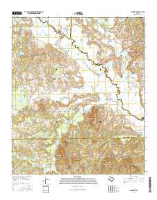 Lafayette Texas Current topographic map, 1:24000 scale, 7.5 X 7.5 Minute, Year 2016