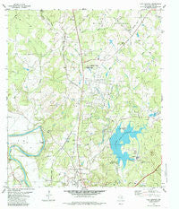 Lake Bastrop Texas Historical topographic map, 1:24000 scale, 7.5 X 7.5 Minute, Year 1982