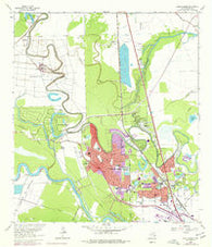 Lake Jackson Texas Historical topographic map, 1:24000 scale, 7.5 X 7.5 Minute, Year 1963