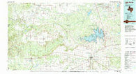 Lake Kemp Texas Historical topographic map, 1:100000 scale, 30 X 60 Minute, Year 1985