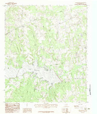 Lake Murvaul Texas Historical topographic map, 1:24000 scale, 7.5 X 7.5 Minute, Year 1983