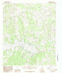 Lake Murvaul Texas Historical topographic map, 1:24000 scale, 7.5 X 7.5 Minute, Year 1983