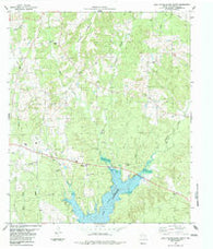 Lake Nacogdoches North Texas Historical topographic map, 1:24000 scale, 7.5 X 7.5 Minute, Year 1983