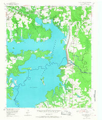 Lake Texarkana Texas Historical topographic map, 1:24000 scale, 7.5 X 7.5 Minute, Year 1954