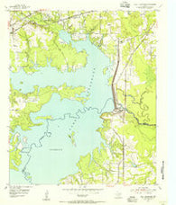 Lake Texarkana Texas Historical topographic map, 1:24000 scale, 7.5 X 7.5 Minute, Year 1954