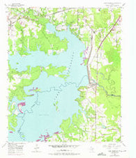 Lake Texarkana Texas Historical topographic map, 1:24000 scale, 7.5 X 7.5 Minute, Year 1954