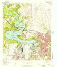 Lake Worth Texas Historical topographic map, 1:24000 scale, 7.5 X 7.5 Minute, Year 1955