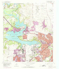 Lake Worth Texas Historical topographic map, 1:24000 scale, 7.5 X 7.5 Minute, Year 1955