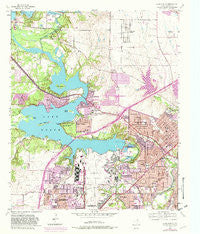 Lake Worth Texas Historical topographic map, 1:24000 scale, 7.5 X 7.5 Minute, Year 1955