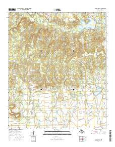 Lake Abilene Texas Current topographic map, 1:24000 scale, 7.5 X 7.5 Minute, Year 2016