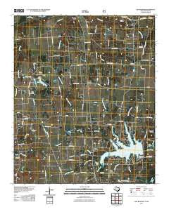 Lake Bonham Texas Historical topographic map, 1:24000 scale, 7.5 X 7.5 Minute, Year 2010