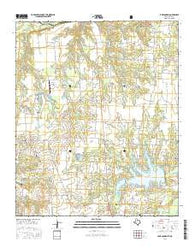 Lake Bonham Texas Current topographic map, 1:24000 scale, 7.5 X 7.5 Minute, Year 2016