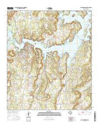 Lake Brownwood Texas Current topographic map, 1:24000 scale, 7.5 X 7.5 Minute, Year 2016