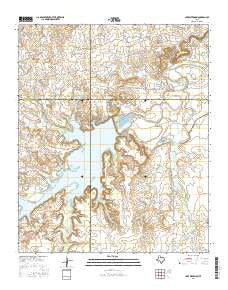 Lake Diversion Texas Current topographic map, 1:24000 scale, 7.5 X 7.5 Minute, Year 2016