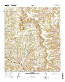 Lake Merritt Texas Current topographic map, 1:24000 scale, 7.5 X 7.5 Minute, Year 2016
