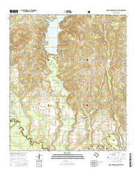 Lake Nacogdoches South Texas Current topographic map, 1:24000 scale, 7.5 X 7.5 Minute, Year 2016