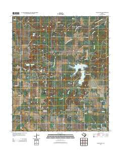 Lake Olney Texas Historical topographic map, 1:24000 scale, 7.5 X 7.5 Minute, Year 2012