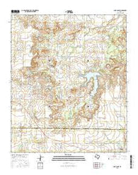 Lake Olney Texas Current topographic map, 1:24000 scale, 7.5 X 7.5 Minute, Year 2016