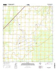 Lake Pasture Texas Current topographic map, 1:24000 scale, 7.5 X 7.5 Minute, Year 2016
