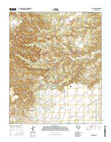Lake Theo Texas Current topographic map, 1:24000 scale, 7.5 X 7.5 Minute, Year 2016