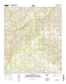 Lake Victor Texas Current topographic map, 1:24000 scale, 7.5 X 7.5 Minute, Year 2016