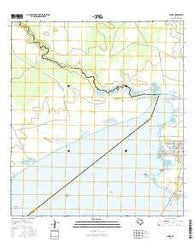 Lamar Texas Current topographic map, 1:24000 scale, 7.5 X 7.5 Minute, Year 2016