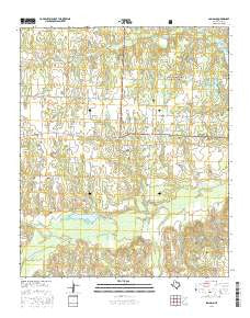Lamasco Texas Current topographic map, 1:24000 scale, 7.5 X 7.5 Minute, Year 2016