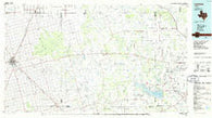 Lamesa Texas Historical topographic map, 1:100000 scale, 30 X 60 Minute, Year 1986
