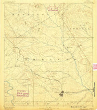 Lampasas Texas Historical topographic map, 1:125000 scale, 30 X 30 Minute, Year 1887